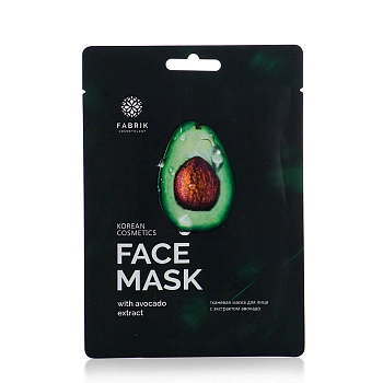 FABRIK COSMETOLOGY Маска тканевая с экстрактом авокадо / FACE MASK 30 гр, фото 1