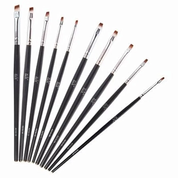 IRISK PROFESSIONAL Кисть прямая для геля, искусственный ворс, в тубе № 4, фото 2