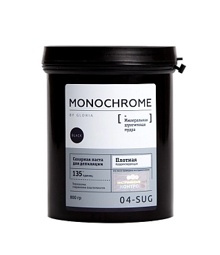 GLORIA Паста сахарная плотная корректирующая для депиляции / Monochrome 0,8 кг