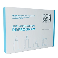 ICON SKIN Набор для жирной кожи (эмульсия 50 мл + тоник 50 мл + сыворотка 15 мл + флюид 20 мл) Re:Program trial size, фото 1
