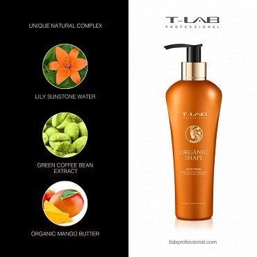 T-LAB PROFESSIONAL Маска для сухих волос / Organic Shape DUO mask 300 мл