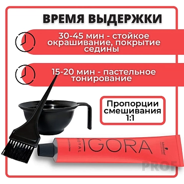 SCHWARZKOPF PROFESSIONAL 6-1 краска для волос Темный русый сандре / Igora Royal 60 мл