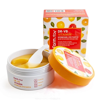 FARMSTAY Патчи гидрогелевые с витаминами для области вокруг глаз 60 шт, фото 3
