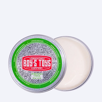 BOY'S TOYS Глина для укладки волос средней фиксации с низким уровнем блеска Инвизибл / Boy's Toys 40 мл, фото 3