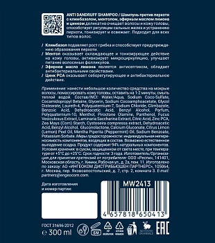 MAN WAY Шампунь против перхоти / ANTI DANDRUFF SHAMPOO 300 мл, фото 2