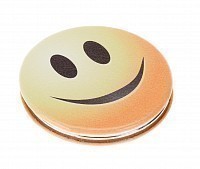 Зеркало Смайлики улыбка, карманное круглое, размер 60 х 60 х 0,9 мм, DEWAL BEAUTY