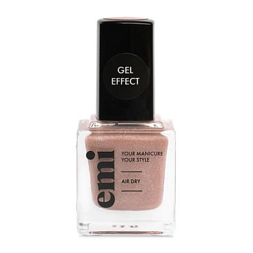 E.MI 161 лак ультрастойкий для ногтей, Розовый брют / Gel Effect 9 мл