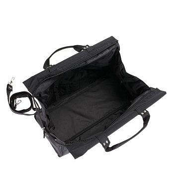 DEWAL PROFESSIONAL Сумка-саквояж для парикмахерских инструментов, полимерный материал, черная 40х30х22 см, фото 3