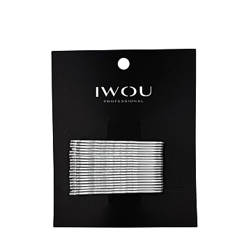 Невидимки серебро волна 55мм 20 шт