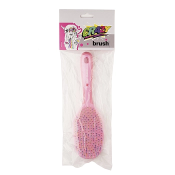 I LOVE MY HAIR Щетка для волос CRAZY BRUSH 1302, розовая L, фото 5