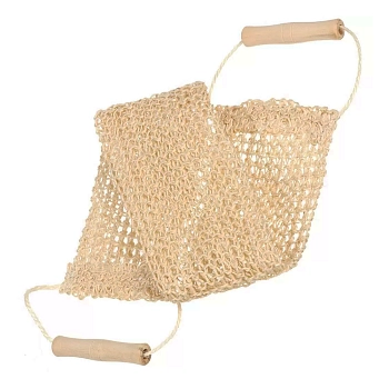 BEAUTY FORMAT Мочалка натуральная сизаль, среднее плетение, пояс / BEAUTY FORMAT 1 шт, фото 3