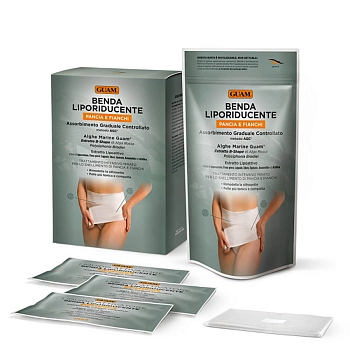 GUAM Набор Моделирование области живота и талии (бинт + жидкость для пропитки 3*100 мл), фото 2