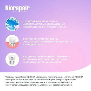 BIOREPAIR Паста зубная для здоровья и защиты десен / Peribioma Gum Protection 75 мл, фото 8