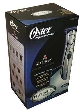 OSTER Машинка окантовочная Artisan Platinum, аккумуляторная, 2 ножа, 5 насадок