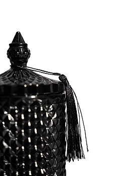 CASA BUONA Свеча пафюмерная в стеклянном стакане, черная ажурная, табак и ваниль / Tabacco e Vaniglia 200 гр, фото 2