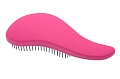 Щетка массажная для легкого расчесывания волос, мини, с ручкой, цвет розово-черный