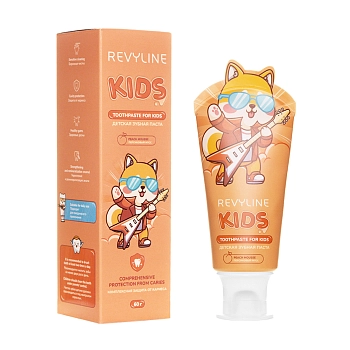 REVYLINE Паста зубная детская, персик / Kids 60 гр, фото 3