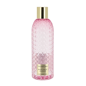 Гель для душа, белый мускус и ананас / Shower Gel Gemstone Pink White Musc 300 мл