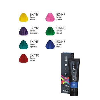 ESTEL PROFESSIONAL Пигмент прямого действия для волос, синий / XTRO BLACK 100 мл, фото 2