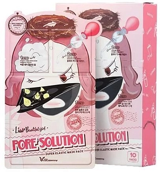 ELIZAVECCA Маска трехступенчатая для проблемной кожи / 3-Step Pore Solution Super Elastic Mask 10 шт, фото 1