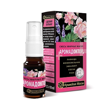 КРЫМСКИЕ МАСЛА Смесь эфирных масел, АромаДоктор Плюс, спрей / Крымские масла 10 мл, фото 2