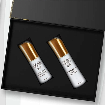 DR. SEA Набор подарочный Интенсивное питание (ночной крем 50 мл + крем-сыворотка 30 мл) DR.SEA GOLD, фото 2