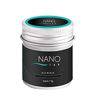Хна для бровей в баночке, черный / NanoTap dark 5 гр, NANO TAP