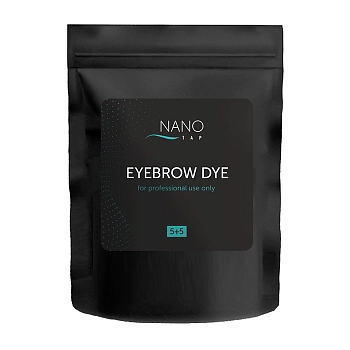 NANO TAP Краска для бровей в саше, темно-коричневый / NanoTap, dark brown 5+5, 150 гр, фото 1