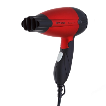 DEWAL PROFESSIONAL Фен дорожный складной New Way, красный, 1000 Вт, фото 5