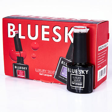BLUESKY LV748 гель-лак для ногтей / Luxury Silver 10 мл