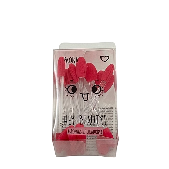 Аппликаторы HEY BEAUTY! фуксия 10шт