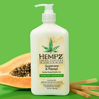 HEMPZ Молочко для тела, сахарный тростник и папайя / Sugarcane & Papaya Herbal Body Moisturizer 500 мл, фото 2