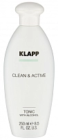 KLAPP Тоник со спиртом для лица / CLEAN & ACTIVE 250 мл, фото 1