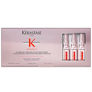 KERASTASE Ампулы от выпадения, для ослабленных и склонных к выпадению волос / ДЖЕНЕЗИС 10*6 мл, фото 1