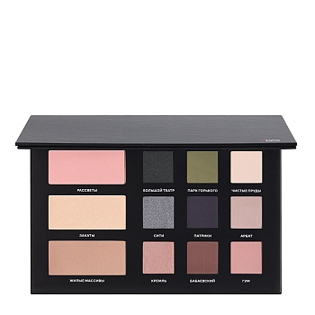 Палетка для макияжа универсальная №1 Чёрная Москва / RBG 27,6 гр