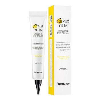 FARMSTAY Крем освежающий для глаз с экстрактом юдзу / CITRUS YUJA VITALIZING EYE CREAM 45 мл, фото 2