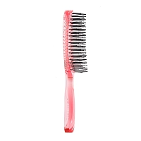 I LOVE MY HAIR Щетка парикмахерская для волос Aqua Brush, розовая прозрачная М, фото 4