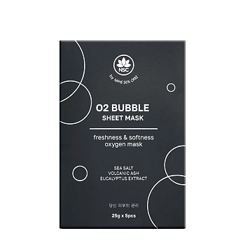 Маска тканевая ультраочищающая пузырьковая / O2 BUBBLE SHEET MASK 5*25 гр