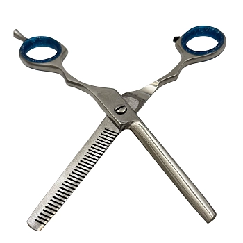 IWOU PROFESSIONAL Ножницы парикмахерские филировочные 6,0 с бирюзовыми ручками, фото 6