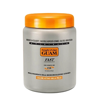 GUAM Маска антицеллюлитная разогревающая Экспресс обертывание / FANGHI D’ALGA 1000 гр, фото 1