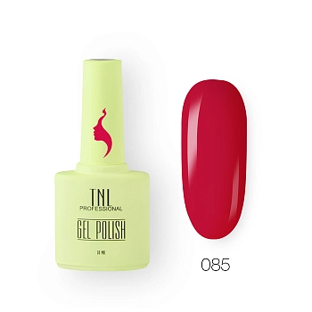 TNL Professional 085 гель-лак для ногтей 8 чувств, красный леденец / TNL 10 мл, фото 1