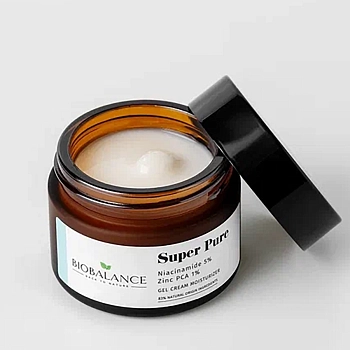 BIOBALANCE Гель-крем для лица с ниацинамидом 5% + цинк 1% / SUPER PURE GEL CREAM 50 мл, фото 3
