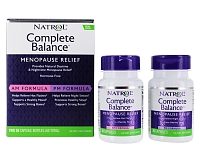 Добавка биологически активная к пище Комплит баланс фор менопауз AP/PM / Complete Balance for menopause AM&PM formula 60 капсул, NATROL