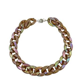 Ожерелье Цепи глянцевая карамель