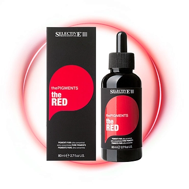 SELECTIVE PROFESSIONAL Пигмент чистый ультраконцентрированный для окрашивания волос, красный / thePIGMENTS RED 80 мл