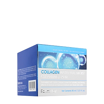 FARMSTAY Бальзам гидрофильный для снятия макияжа увлажняющий / Collagen Water Full Moist Cleansing Balm 95 мл, фото 2