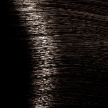 KAPOUS 4.07 крем-краска для волос с гиалуроновой кислотой, коричневый натуральный холодный / HY 100 мл