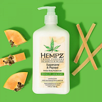 HEMPZ Молочко для тела, сахарный тростник и папайя / Sugarcane & Papaya Herbal Body Moisturizer 500 мл, фото 3