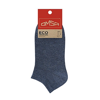 Носки укороченные с люрексом Blu Melange 39-41 / ECO 255