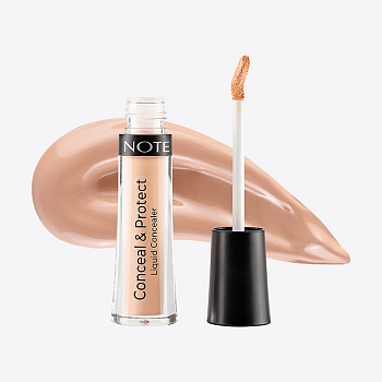 NOTE Консилер жидкий маскирующий защитный 07 / CONCEAL & PROTECT LIQUID CONCEALER 4,5 мл, фото 3